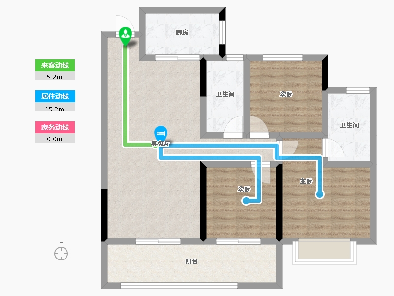 山东省-烟台市-福盛莱州府-89.15-户型库-动静线