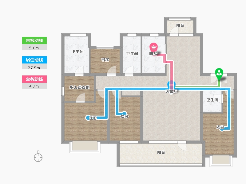 山东省-济宁市-红星瑞马世家-134.94-户型库-动静线