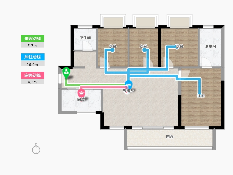 广东省-肇庆市-四会碧桂园明珠花园-92.86-户型库-动静线