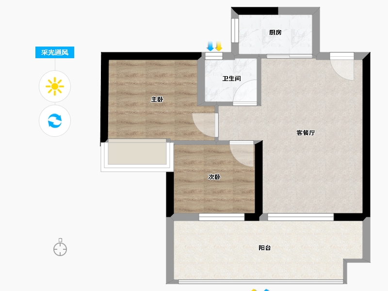 四川省-攀枝花市-金为·迷易温泉城-51.20-户型库-采光通风