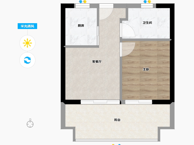 四川省-攀枝花市-金为·迷易温泉城-40.56-户型库-采光通风