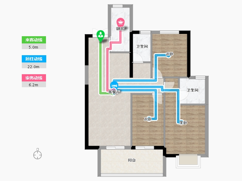 福建省-莆田市-凯天青山城峰璟-86.90-户型库-动静线