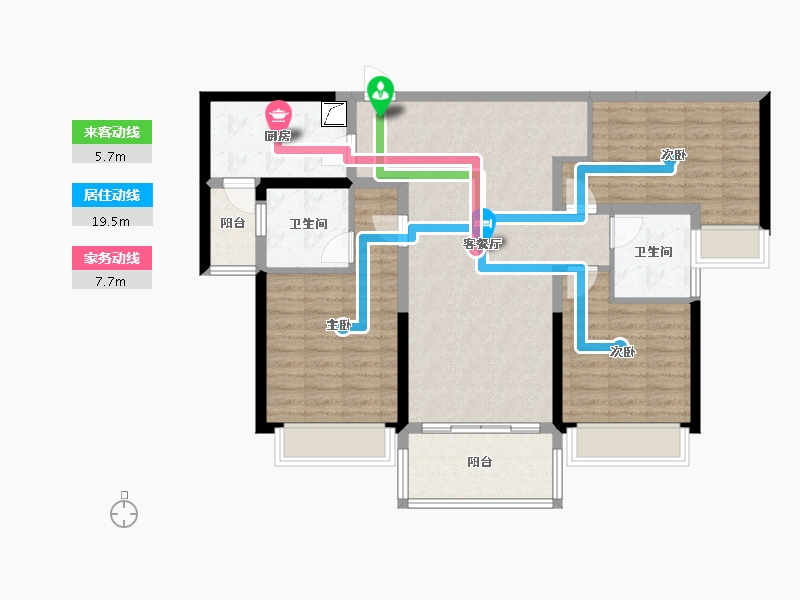 广东省-中山市-合生帝景城-110.00-户型库-动静线