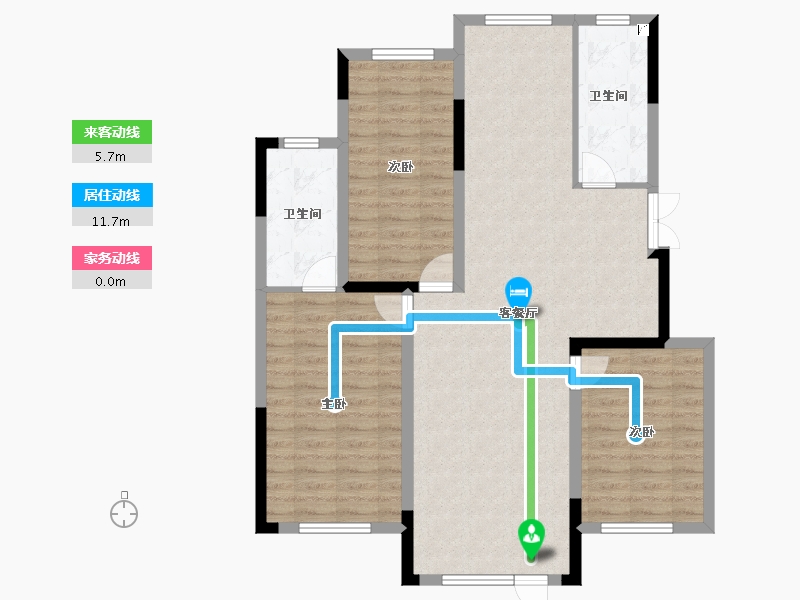 辽宁省-抚顺市-电建地产海赋外滩-99.96-户型库-动静线