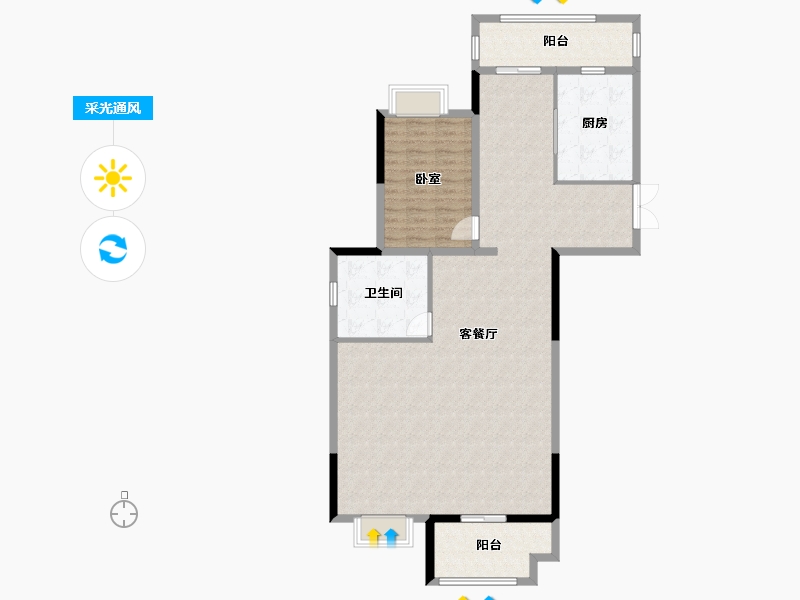 湖南省-湘潭市-金侨印象湘江-120.00-户型库-采光通风