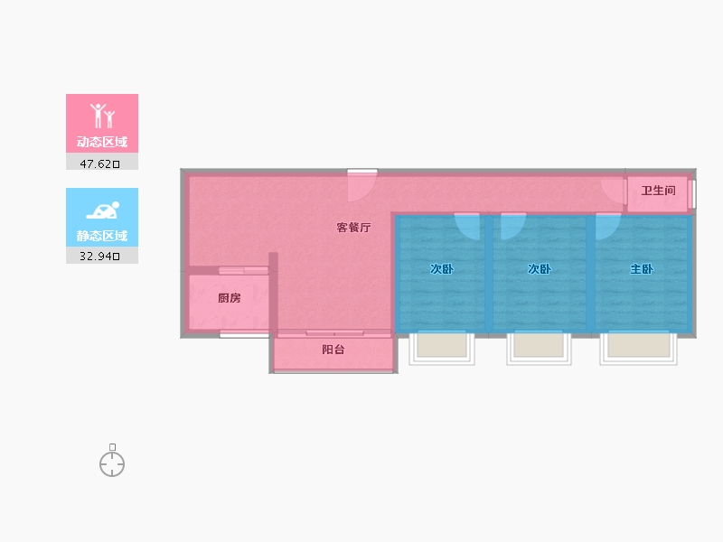 广西壮族自治区-河池市-金城尚筑-71.88-户型库-动静分区