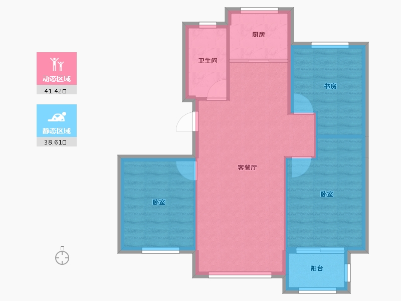 山东省-烟台市-紫金世家-72.62-户型库-动静分区