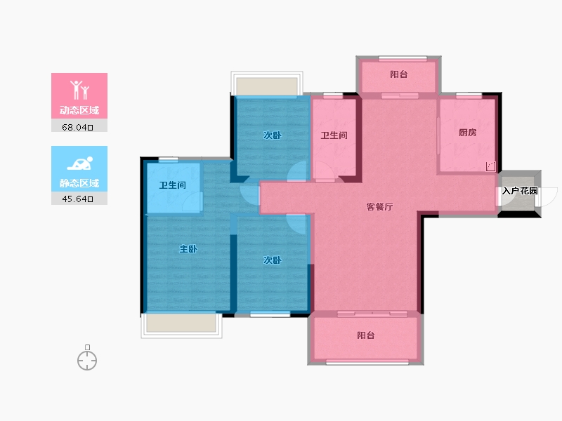 湖南省-株洲市-顺凯公馆-104.01-户型库-动静分区