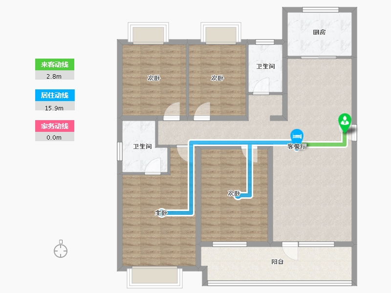 山东省-济宁市-红星瑞马世家-122.26-户型库-动静线