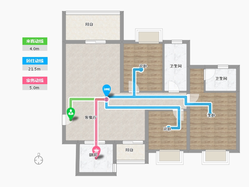 贵州省-贵阳市-祥风贵阳溪府-96.47-户型库-动静线