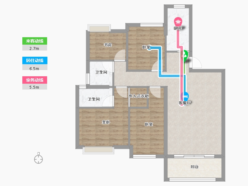 福建省-福州市-水晶榕著-81.97-户型库-动静线