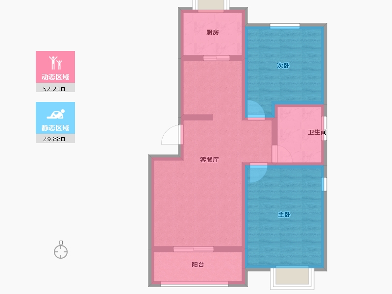 山东省-济宁市-百大生态庄园-72.63-户型库-动静分区