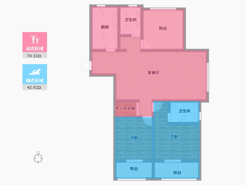 山东省-济宁市-鸿顺观邸-99.34-户型库-动静分区