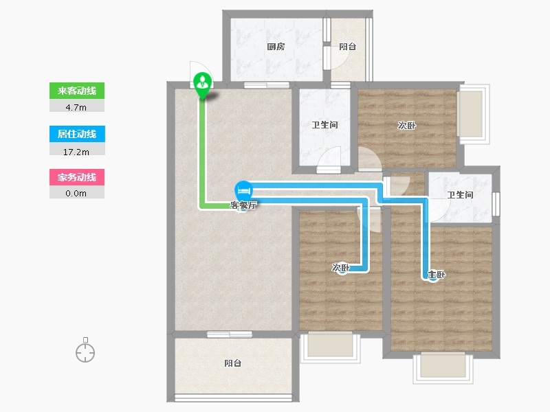 贵州省-贵阳市-祥风贵阳溪府-95.15-户型库-动静线