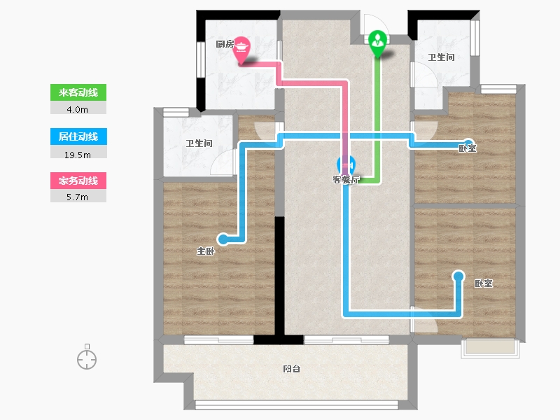 福建省-福州市-中庚东金-79.20-户型库-动静线