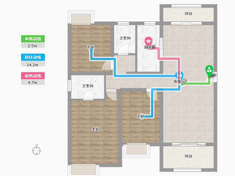 山东省-济宁市-红星瑞马世家-103.87-户型库-动静线