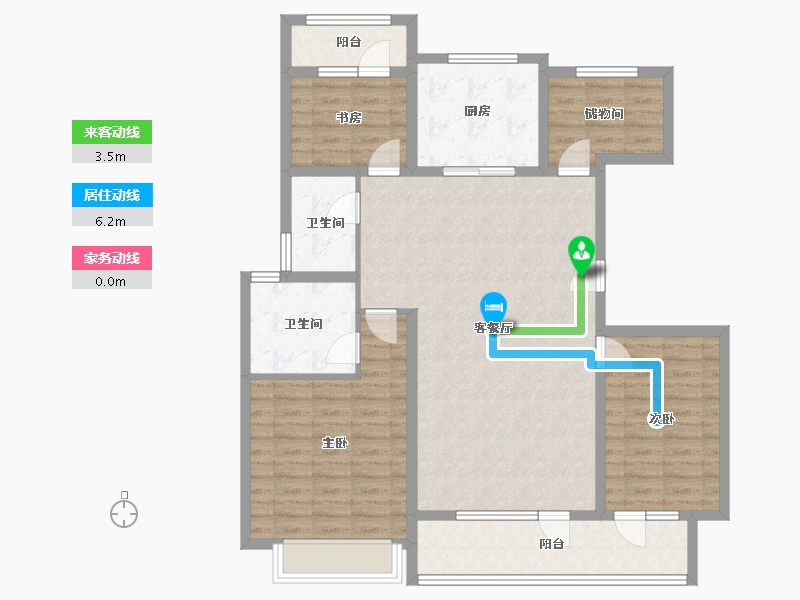 山东省-济宁市-红星瑞马世家-114.63-户型库-动静线