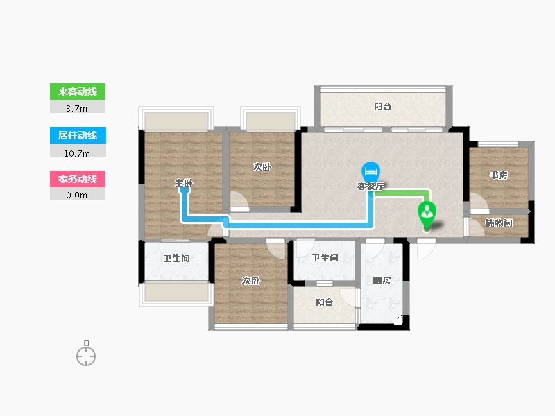 云南省-昭通市-红星国际-103.34-户型库-动静线