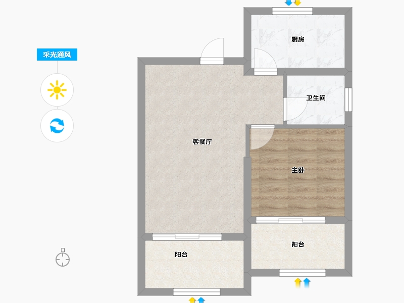 海南省-陵水黎族自治县-一品清水湾-52.10-户型库-采光通风