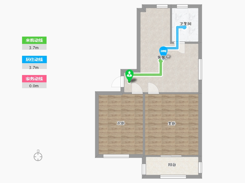 江苏省-南通市-汇泰家园-西区-81.00-户型库-动静线