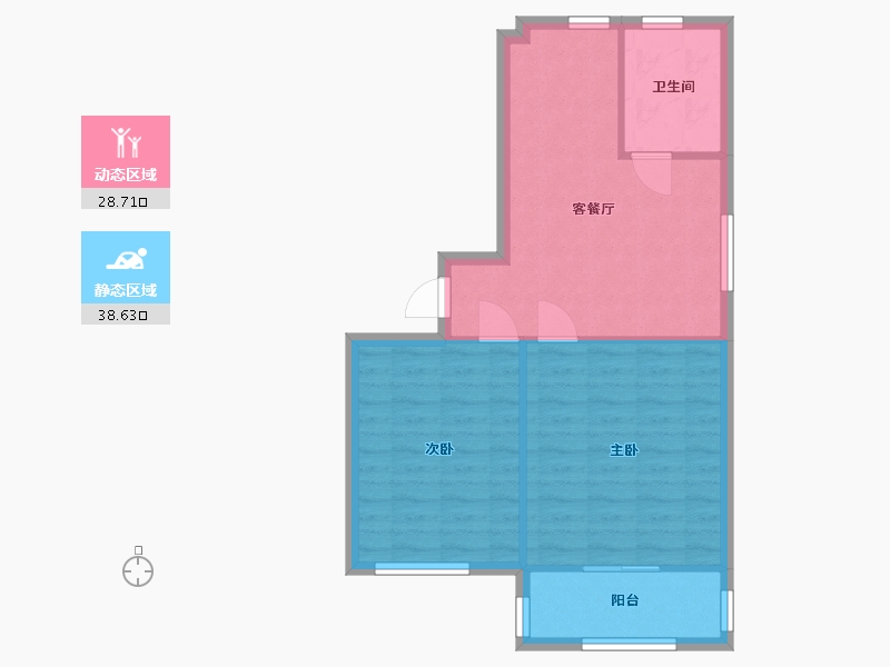 江苏省-南通市-汇泰家园-西区-81.00-户型库-动静分区