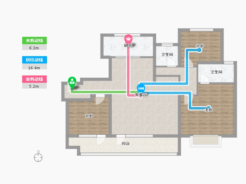 山东省-济宁市-涌泰澜湾-112.15-户型库-动静线