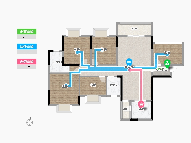 贵州省-贵阳市-御府壹号-121.55-户型库-动静线