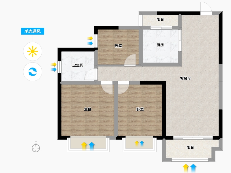 湖南省-湘西土家族苗族自治州-溶江学府-81.00-户型库-采光通风