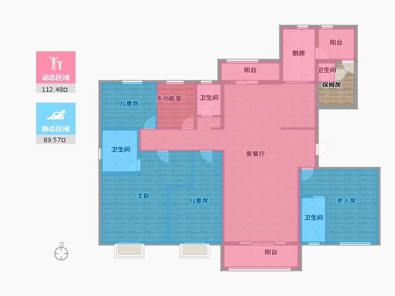 河北省-秦皇岛市-碧桂园御府-187.92-户型库-动静分区