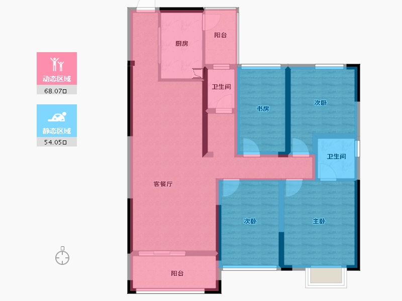 广西壮族自治区-来宾市-金霖华庭二期-108.22-户型库-动静分区