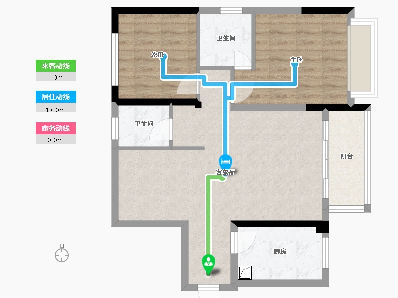 四川省-泸州市-三溪酒城中心-110.00-户型库-动静线