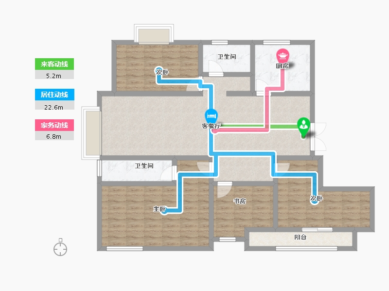 山东省-济宁市-金山新苑-116.41-户型库-动静线