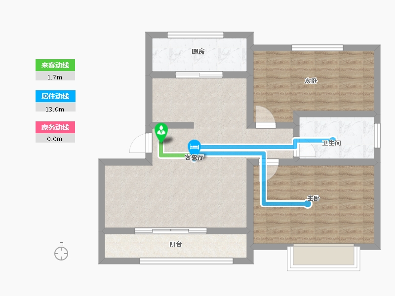 山东省-济宁市-百大生态庄园-72.77-户型库-动静线