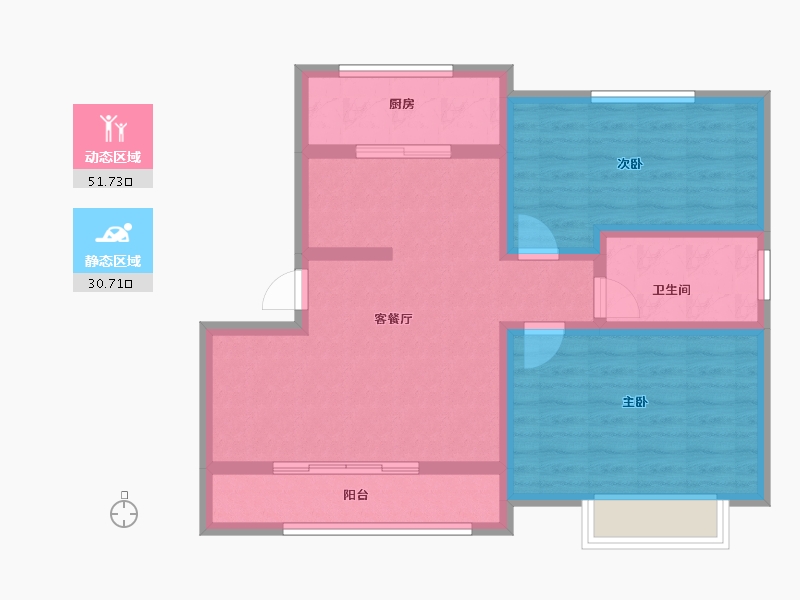 山东省-济宁市-百大生态庄园-72.77-户型库-动静分区