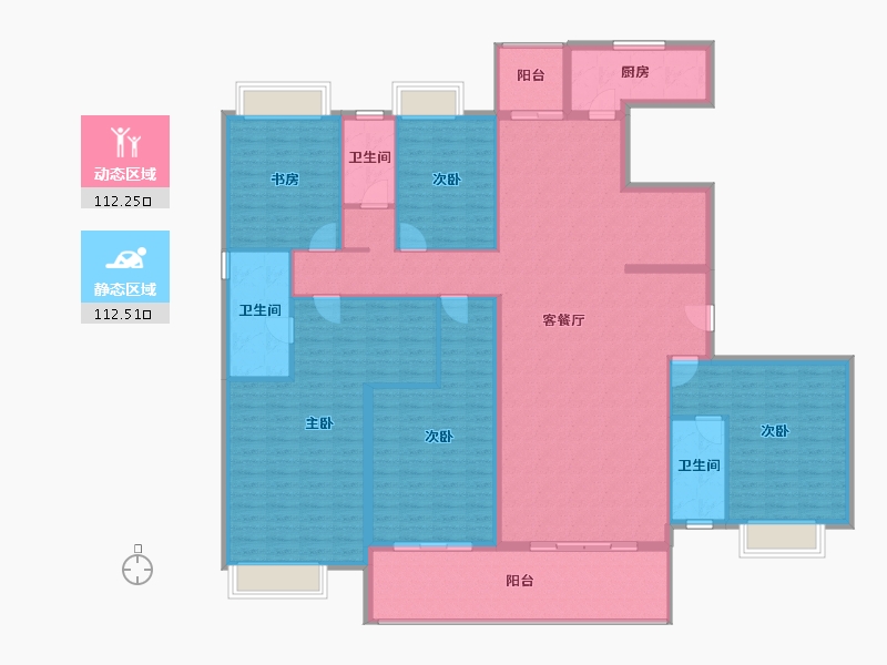 广东省-汕尾市-荣归故里富航花园-207.09-户型库-动静分区