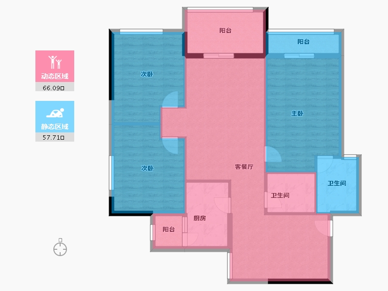 广东省-广州市-雅宝新城-112.39-户型库-动静分区