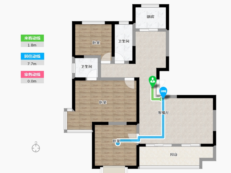 陕西省-咸阳市-中昌·如意城-109.63-户型库-动静线