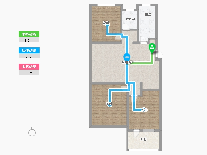 河北省-廊坊市-荣盛霸州新城-85.20-户型库-动静线