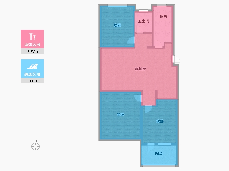 河北省-廊坊市-荣盛霸州新城-85.20-户型库-动静分区