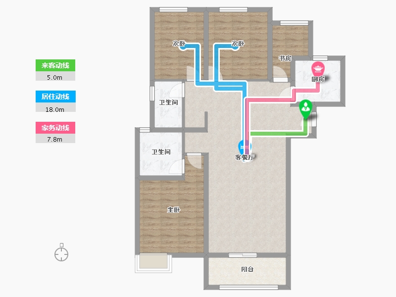 河南省-郑州市-石佛和园-108.00-户型库-动静线