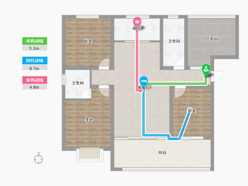 河南省-濮阳市-汇升•珑玺台-115.67-户型库-动静线