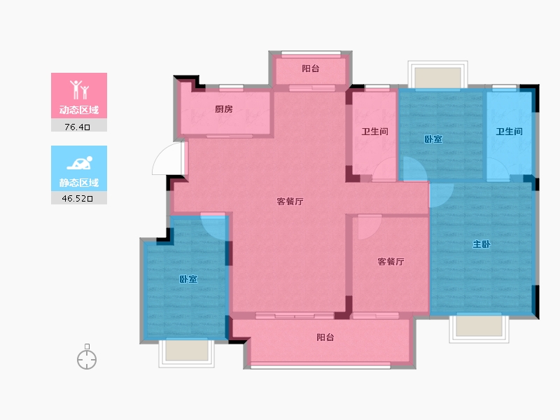 江西省-景德镇市-奥园锦绣江山-111.20-户型库-动静分区