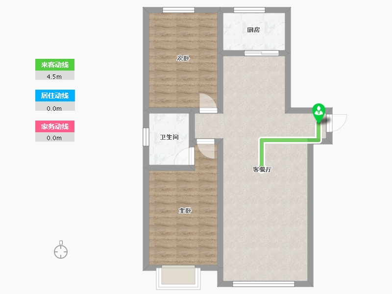 江苏省-苏州市-塍德小区-一区-75.00-户型库-动静线