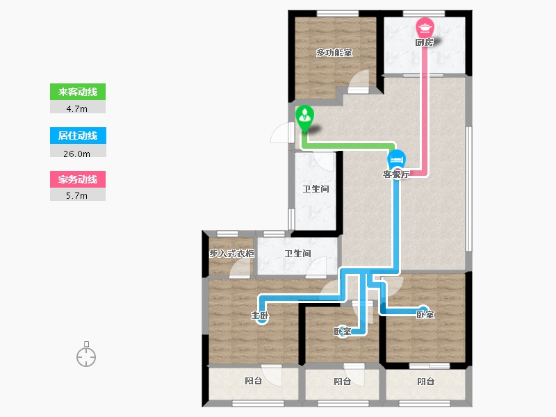 浙江省-杭州市-富景都会-102.94-户型库-动静线