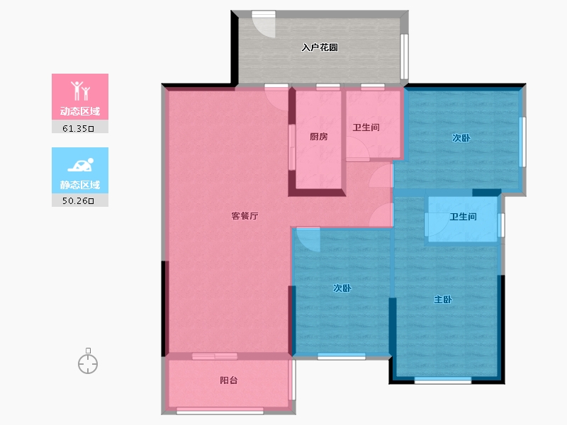 广西壮族自治区-南宁市-龙湖新城三期-112.00-户型库-动静分区