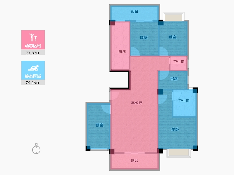 福建省-泉州市-鼎丰书香豪庭-139.00-户型库-动静分区