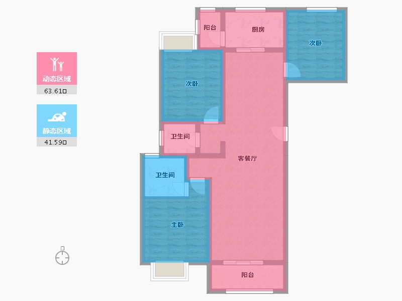 河南省-开封市-新惠华府-93.22-户型库-动静分区