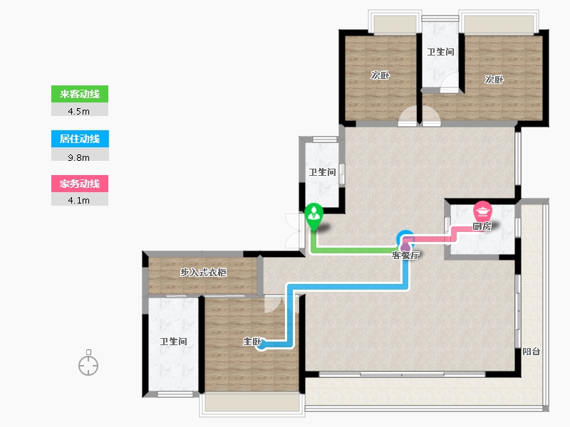 四川省-宜宾市-蜀道·三江国际-178.94-户型库-动静线