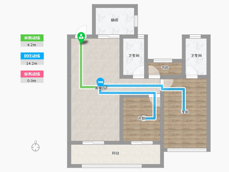 青海省-海东市-香格里拉·和府-73.52-户型库-动静线