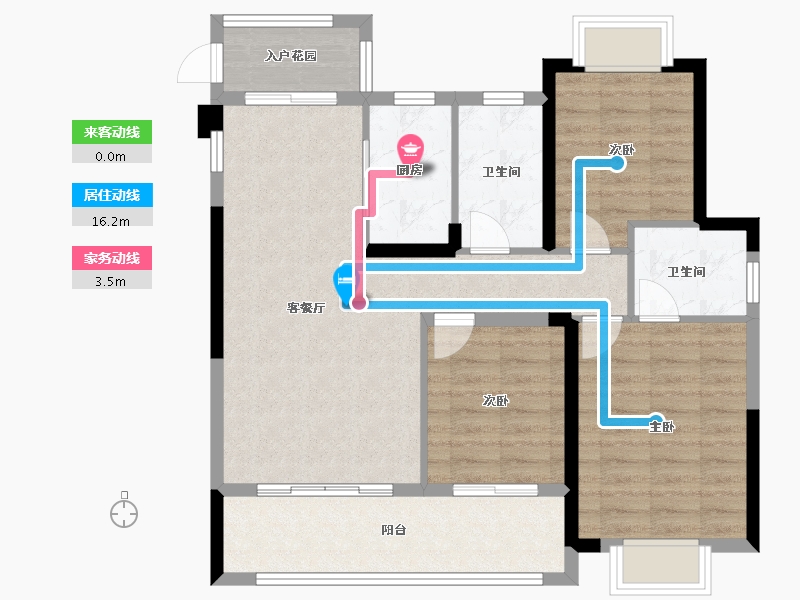 江西省-上饶市-晶科·广信公馆-88.01-户型库-动静线